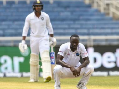 India vs West Indies: Pacer Kemar Roach happy with his effort despite missing hat-trick in second innings India vs West Indies: Pacer Kemar Roach happy with his effort despite missing hat-trick in second innings