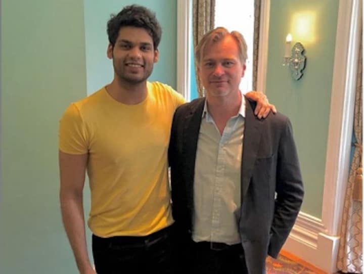 Karan Kapadia shares picture with Christopher Nolan, Twinkle comments he's inherited some of her family's 'crazy genes'