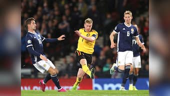 Euro 2020 qualifiers: Kevin De Bruyne best playmaker in the world, says Belgium coach Roberto Martinez after Scotland win