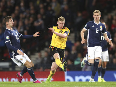 Euro 2020 qualifiers: Kevin De Bruyne best playmaker in the world, says Belgium coach Roberto Martinez after Scotland win Euro 2020 qualifiers: Kevin De Bruyne best playmaker in the world, says Belgium coach Roberto Martinez after Scotland win