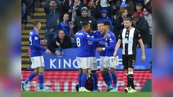 Premier League: Jamie Vardy nets twice in Leicester City's 5-0 thrashing of Newcastle United, takes team to third place