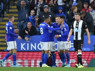 Premier League: Jamie Vardy nets twice in Leicester City's 5-0 thrashing of Newcastle United, takes team to third place