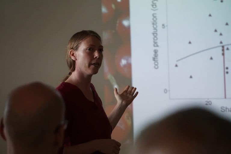 Maike Nesper teaching at a workshop. Image: Nandita Jayaraj