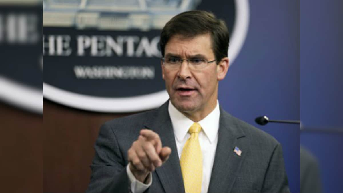 Mark Esper in Baghdad; US defence secretary to discuss deployment of American troops in Iraq to conduct operations against IS