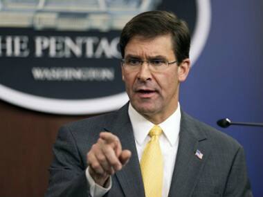 Mark Esper in Baghdad; US defence secretary to discuss deployment of American troops in Iraq to conduct operations against IS