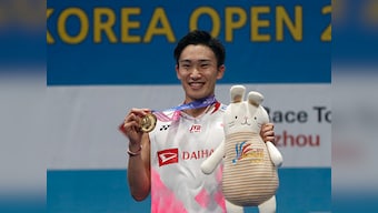 BWF Korea Open 2019: Kento Momota clinches singles title with straight games win over Chou Tien-chen