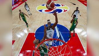 FIBA World Cup 2019: Defending champions USA beat Brazil to set up tricky quarter-final encounter against France