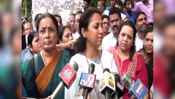 Supriya Sule joins protests against tree felling for Metro in Mumbai's Aarey Colony, says she will discuss issue with Devendra Fadnavis