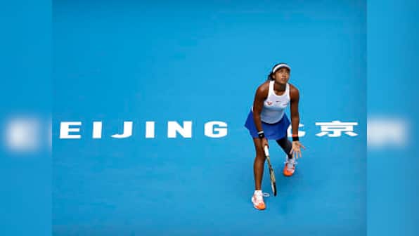 China Open: Naomi Osaka reaches second round after fighting win over 76th-ranked Jessica Pegula