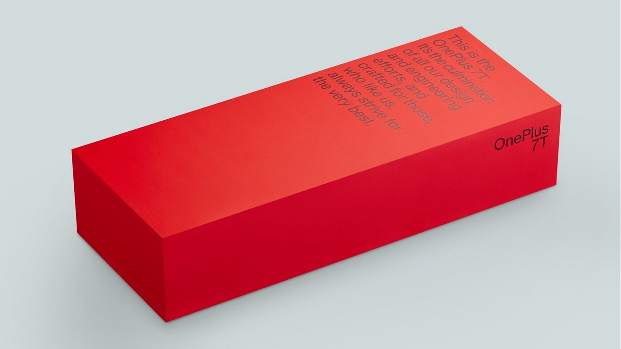 OnePlus CEO Pete Lau reveals the new red coloured box for the OnePlus 7T