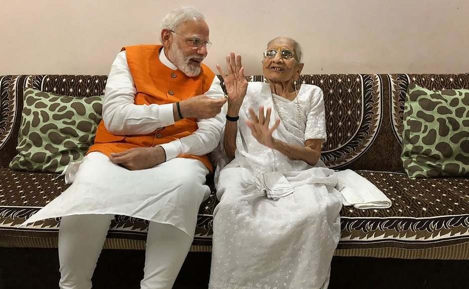 Narendra Modi Turns 69 Pm Celebrates Birthday With Mother In Gandhinagar Kicks Off Namami Narmade Festival Photos News Firstpost