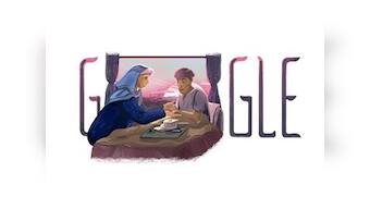 Google doodle celebrates the 90th birth anniversary of German-Pakistani physician Dr Ruth Pfau