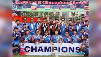 SAFF U-18 Championship: Indian football team lifts title after beating Bangladesh in final at Kathmandu