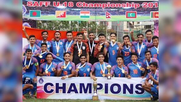 SAFF U-18 Championship: Indian football team lifts title after beating Bangladesh in final at Kathmandu