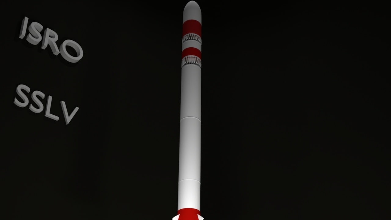A model of ISRO's SSLV rocket. Image: Maxima Vigilantia