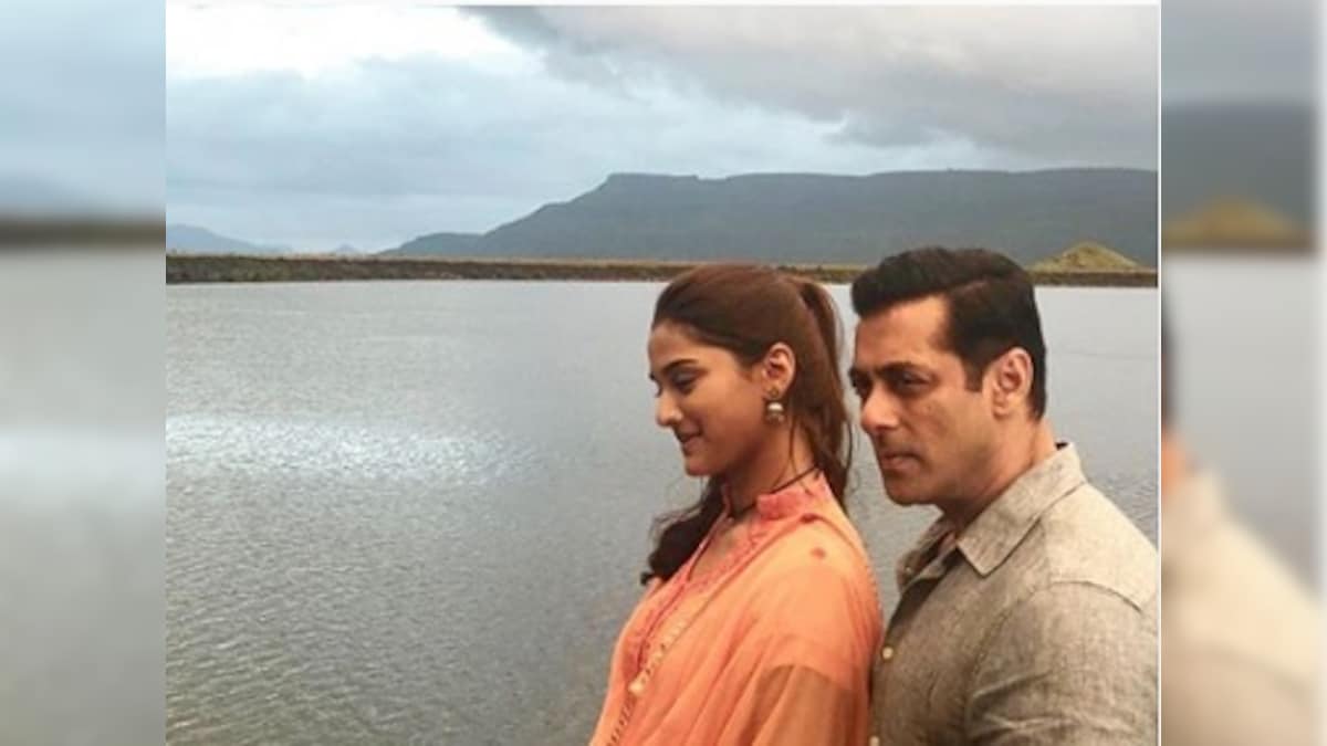 Dabangg 3: Salman Khan shares first look of debutante Saiee Manjrekar from film's set