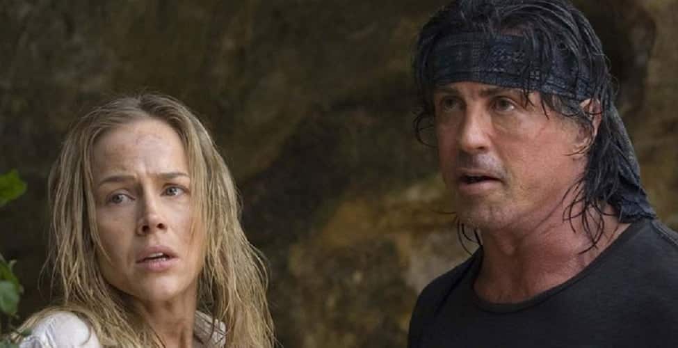 Sarah Miller and Sylvester Stallone in Rambo | Twitter 