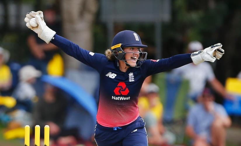 Sarah Taylor was known for her quick hands behind the stumps and finishes her career with 227 dismissals from 219 international innings. @ICC