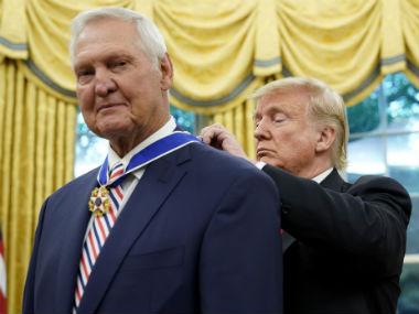 NBA legend Jerry West honoured with Presidential Medal for Freedom NBA legend Jerry West honoured with Presidential Medal for Freedom