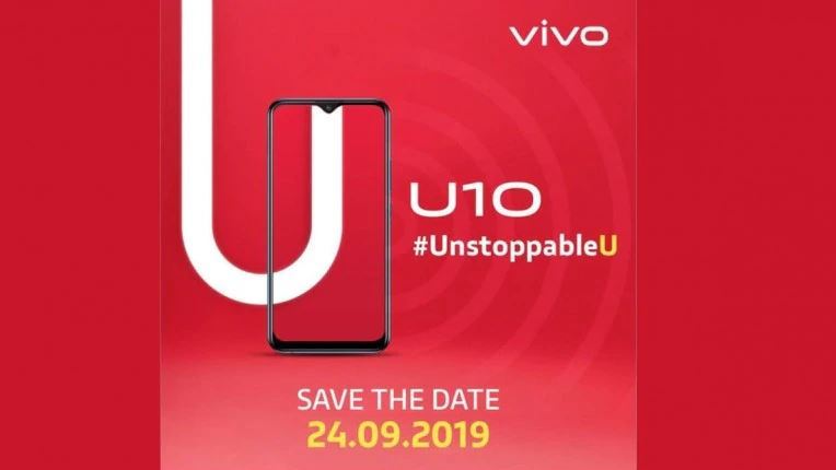Vivo to unveil a new U-series phone in India called U10 on 24 September Vivo to unveil a new U-series phone in India called U10 on 24 September