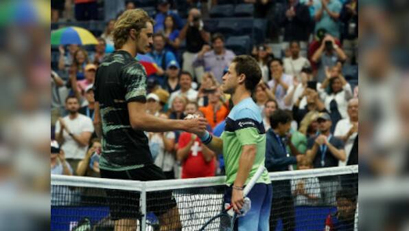 US Open 2019: Inconsistent Alexander Zverev serves up glut of double faults in four-set humbling against Diego Schwartzman