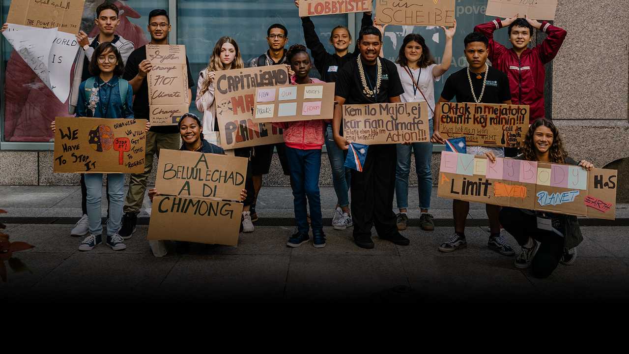 The 16 youth activists who have filed the lawsuit against the five countries. image credit: Climate vs Climate crisis
