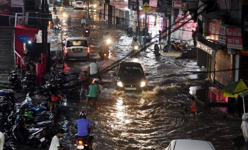 Inundated parts of Muzaffarpur city. Image by Saurav Kumar