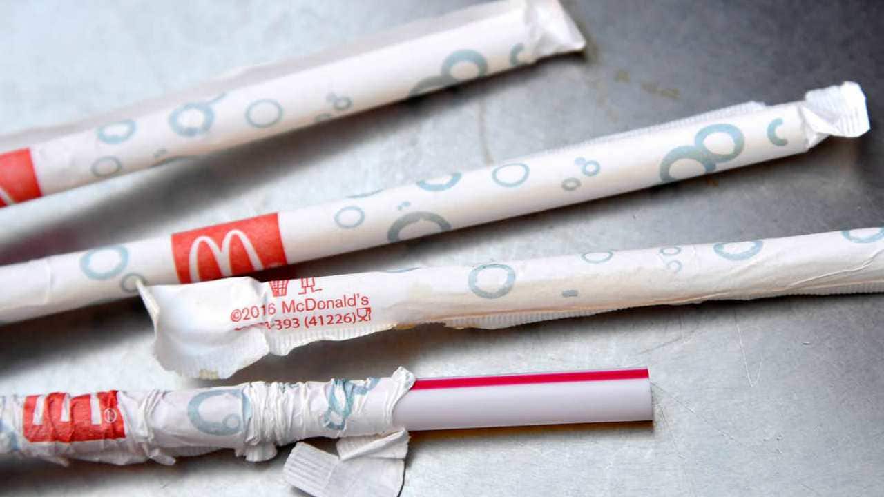 McDonald’s and other organizations plan to replace plastic straws with paper ones. image credit: Reuters/Toby Melville