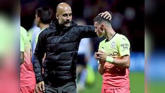 League Cup: Manchester City midfielder Phil Foden says he wants to follow Raheem Sterling's example after making first start of season against Preston