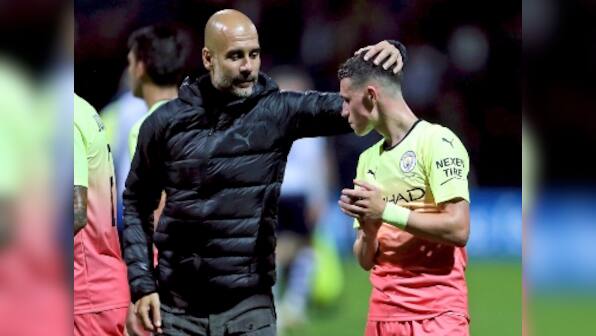 League Cup: Manchester City midfielder Phil Foden says he wants to follow Raheem Sterling's example after making first start of season against Preston