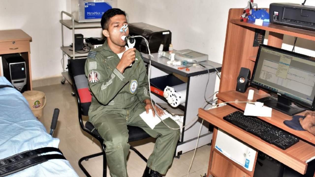 IAF pilot during the Level-1 selection process for Gaganyaan.