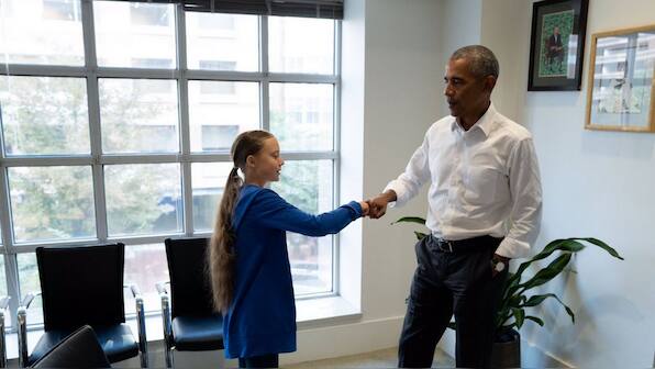 Barack Obama meets Greta Thunberg, calls her 'planet's greatest advocates'