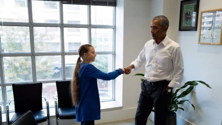 Barack Obama meets Greta Thunberg, calls her 'planet's greatest advocates'
