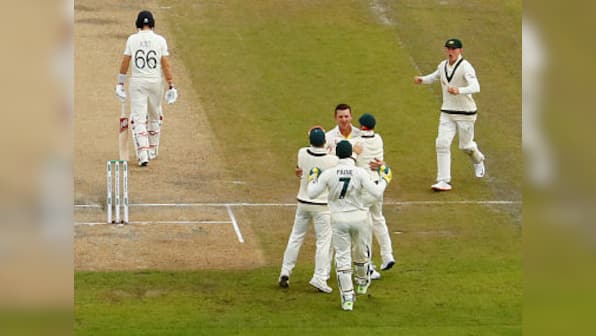 Ashes 2019: Late Josh Hazlewood burst leaves England in trouble and five down in fourth Test