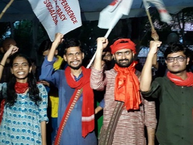 JNUSU elections: Left-wing combine set to win posts of president, V-P, general secretary with considerable margin over rival ABVP JNUSU elections: Left-wing combine set to win posts of president, V-P, general secretary with considerable margin over rival ABVP