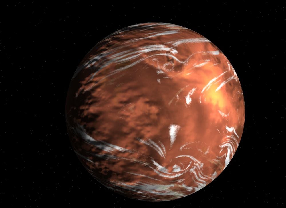 Artist illustration of the K2-18b planet. image credit: NASA