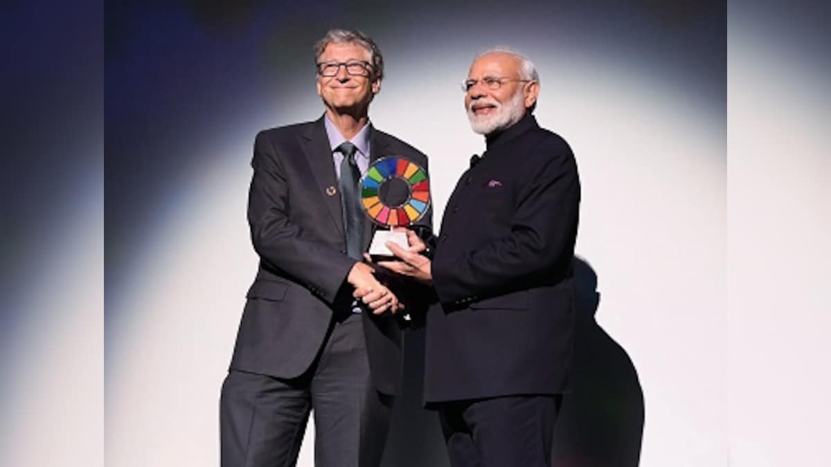 Narendra Modi receives Global Goalkeeper award by Bill and Melinda Gates Foundation for Swachh Bharat mission