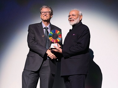 Narendra Modi receives Global Goalkeeper award by Bill and Melinda Gates Foundation for Swachh Bharat mission Narendra Modi receives Global Goalkeeper award by Bill and Melinda Gates Foundation for Swachh Bharat mission