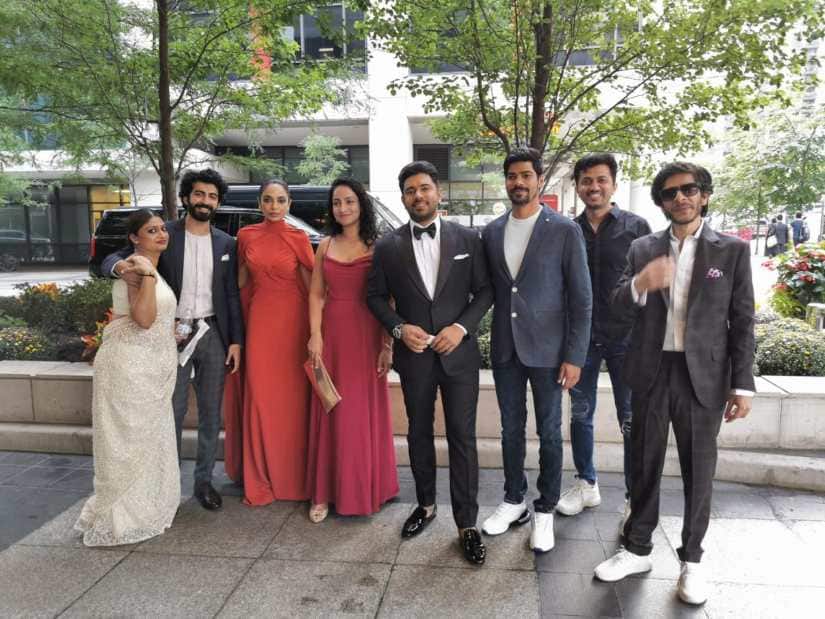 The cast of Moothon