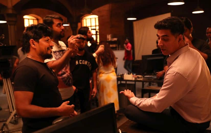 Ravi K Varman on set of Mission Mangal