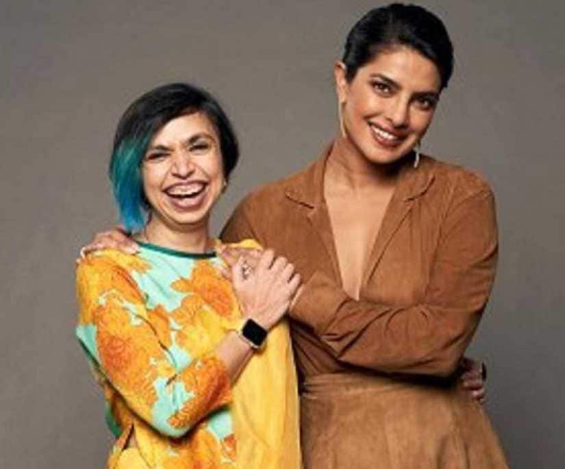 Shonali Bose with Priyanka Chopra. Image from Instagram @shonalibose_