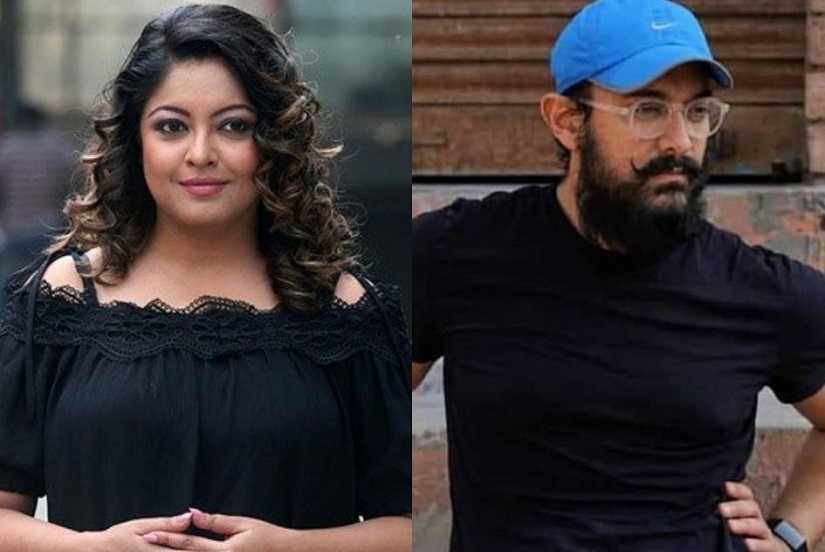 Tanushree Dutta and Aamir Khan. Images from Twitter