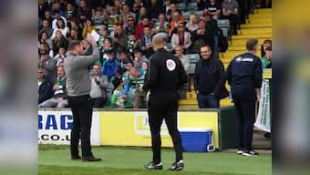 Yeovil Town in England's National League have all eight ball boys sent off in dramatic win