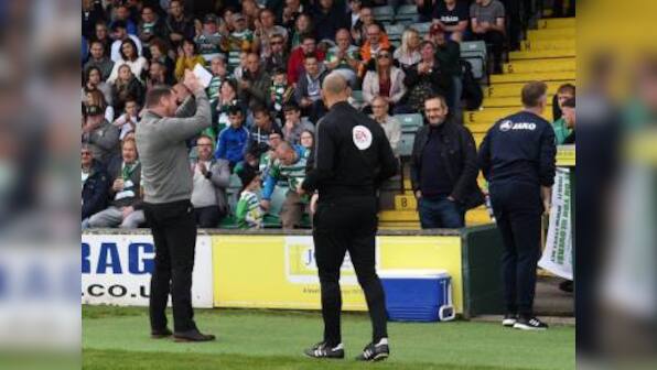 Yeovil Town in England's National League have all eight ball boys sent off in dramatic win