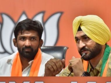 Olympic medallist Yogeshwar Dutt and ex-Indian hockey captain Sandeep Singh join BJP ahead of Haryana Assembly election Olympic medallist Yogeshwar Dutt and ex-Indian hockey captain Sandeep Singh join BJP ahead of Haryana Assembly election