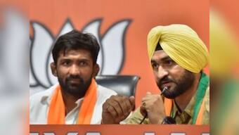 Olympic medallist Yogeshwar Dutt and ex-Indian hockey captain Sandeep Singh join BJP ahead of Haryana Assembly election
