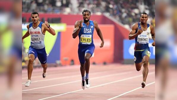 World Athletics Championships 2019: Noah Lyles produces sensational run to win 200m title, leads American gold rush in Doha