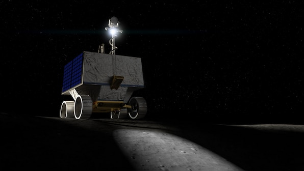 NASA to send golf cart size rover to the lunar south pole to sample the water ice