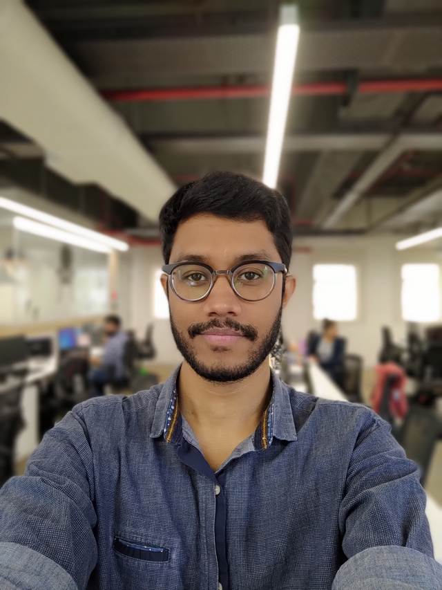 Portrait mode on the front camera of the Asus ROG Phone II. Image: tech2/Abhijit Dey.