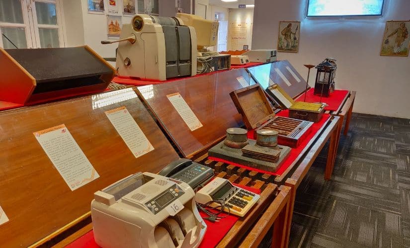 Equipment at Sandesh, the postal museum in Bengaluru